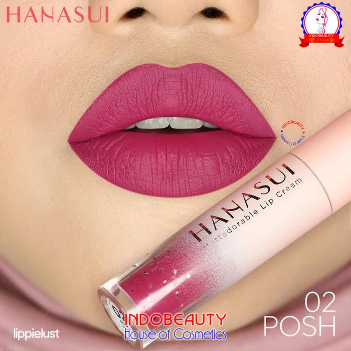 Gambar HANASUI Mattedorable Lip Cream 4 gr Velvet Matte Lipstick Lipstik - 02 Posh dari INDOBEAUTY House of Cosmetics undefined Tokopedia