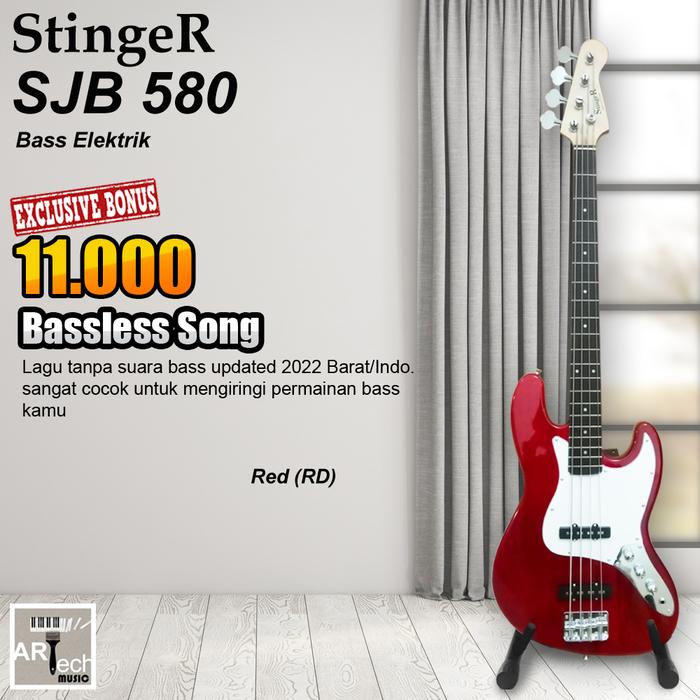 Gambar Stinger SJB580 / SJB 580 Bass Elektrik Jazz ORIGINAL - Red dari Artech Music undefined Tokopedia