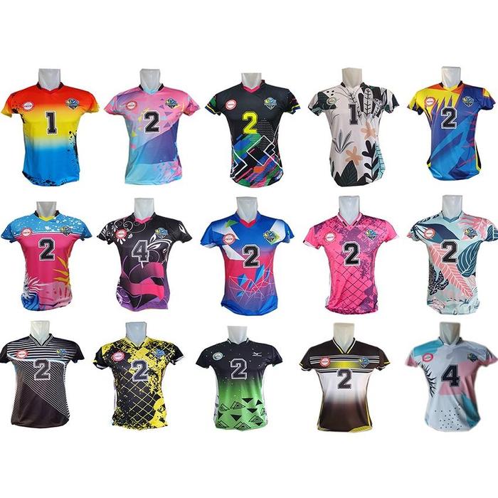 Jual BARU!! baju bola voli putri full printing/ kaos atasan jersey