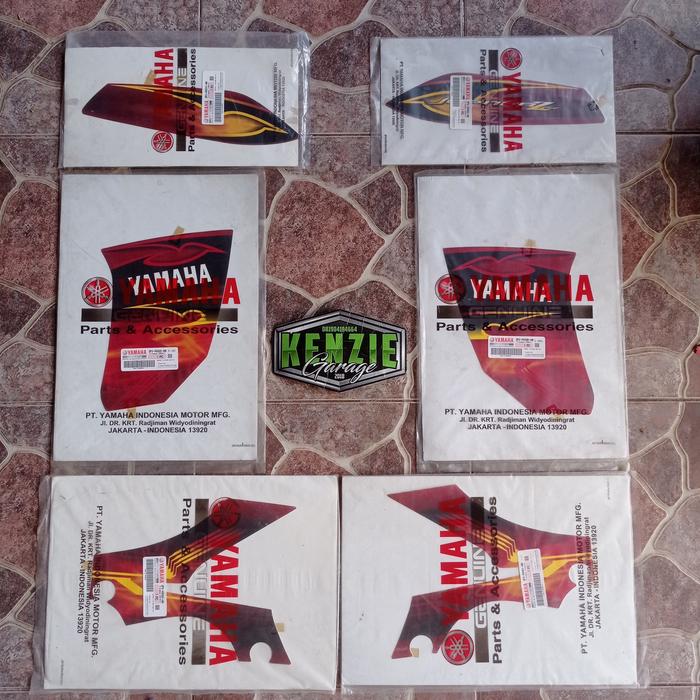 Gambar Stiker Striping Jupiter Z Burhan CW 2008 Merah Marun Hitam Original YGP - Fullset dari Garasi Kenzie Jogja undefined 5 Tokopedia