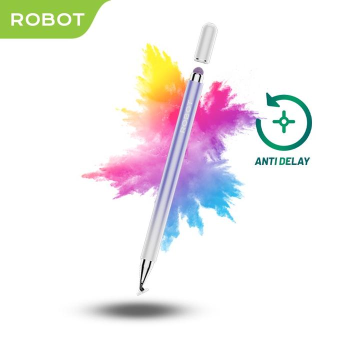 Gambar Robot RSP01 Stylus Pen Universal 2 in 1 Capacitive For Mobile Tablet - Ungu dari MMCROXY undefined Tokopedia