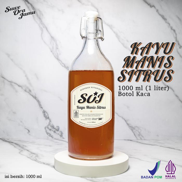 Gambar Kayu Manis Sitrus - Suwe Ora Jamu (1000 ml) - Botol Kaca dari Suwe Ora Jamu undefined Tokopedia