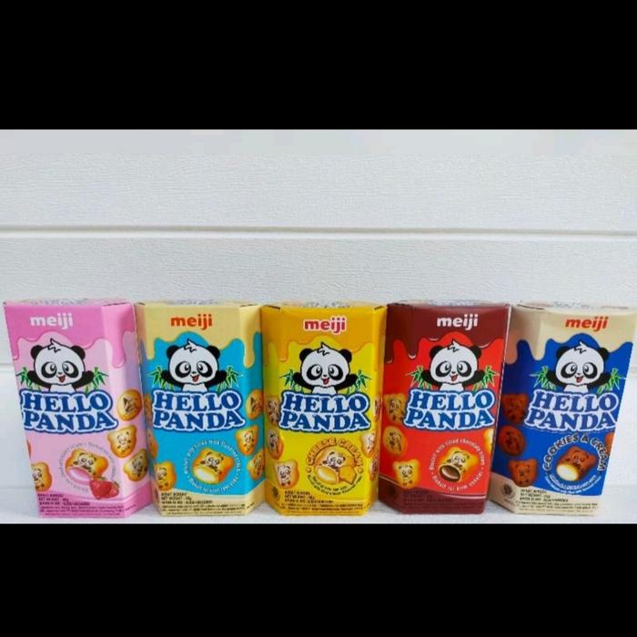 Gambar hello panda 42gram biskuit coklat strawberi cookie cream keju - cookies cream dari De Klontong Sip undefined Tokopedia