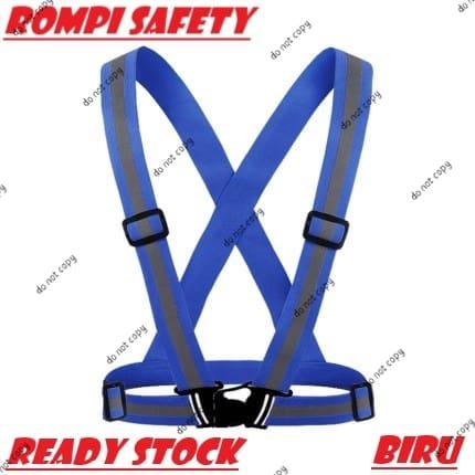 Gambar ROMPI V KARET SAFETY VEST KARET ROMPI PROYEK REFLECTIVE VEST V - Biru dari Alat Ukur Dan Repeater undefined Tokopedia