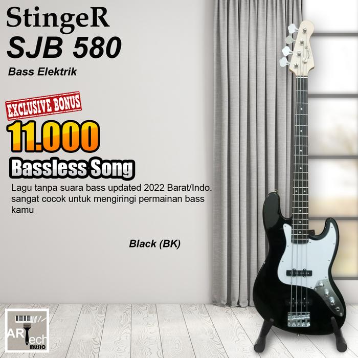 Gambar Stinger SJB580 / SJB 580 Bass Elektrik Jazz ORIGINAL - Black dari Artech Music undefined Tokopedia