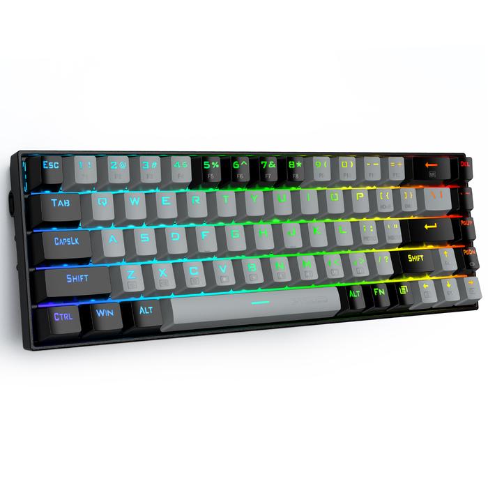 Gambar E-YOOSO Z686 68% Mini RGB Hotswap Mechanical Gaming Keyboard - Blue Switch dari GX COMP undefined Tokopedia