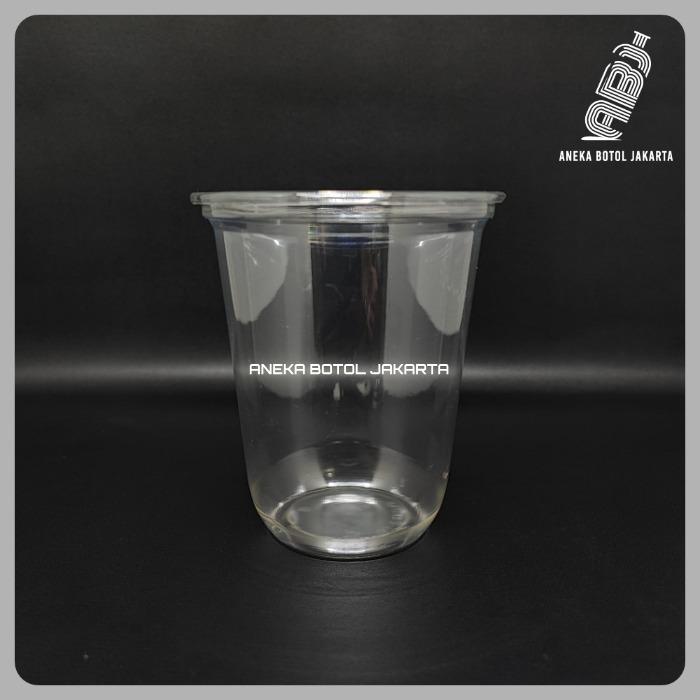 Gambar Cup plastik PET 16 oz oval tebal / Gelas Plastik PET oval 16 oz tebal - Cup aja dari aneka.botol.jakarta undefined Tokopedia
