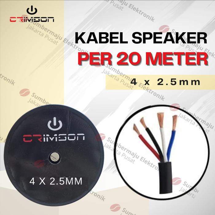 Gambar Kabel Speaker Crimson 4 x 2.5 mm original Crimson 4x2.5 mm 20 meter dari SME Elektronik_NEW undefined Tokopedia