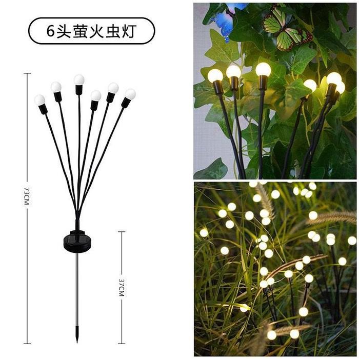 Gambar Lampu LED Taman Outdoor Solar Garden Model Flower Lamp Berkualitaa - LED 6 Lamp dari DhevaOlshop_NEW undefined Tokopedia