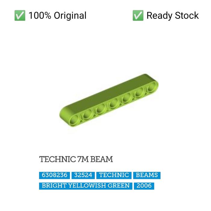 Gambar Lego Part 32524 Technic, Liftarm 1 x 7 Thick - Hitam dari Lil-McBrick undefined 2 Tokopedia