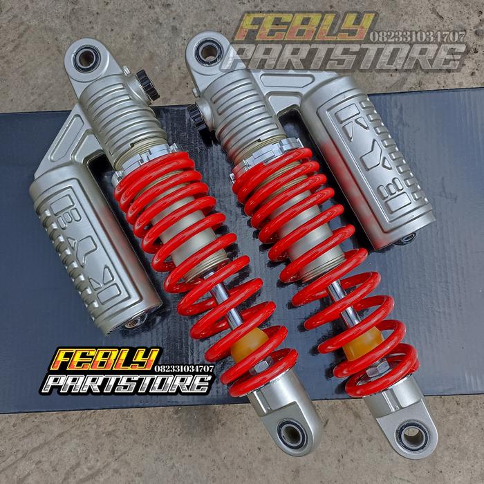 Gambar SHOCK SKOK SHOK BELAKANG KYE KY3 COPY KYB DOUBLE CLICK FUNGSI REBOUND - Merah dari SANDAL JEPIT MOTOR PART SHOP undefined Tokopedia