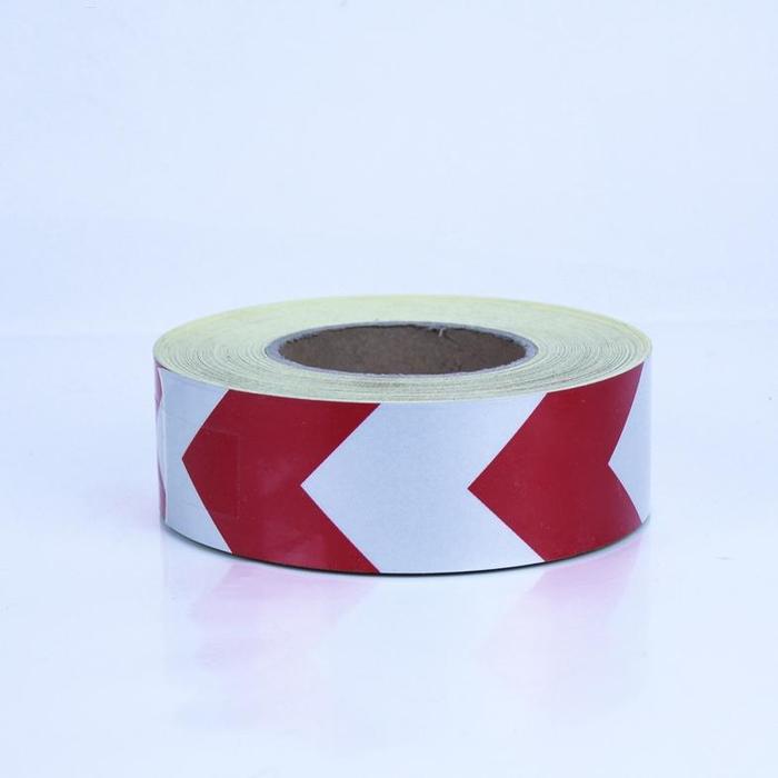 Gambar Stiker Reflektif Rambu Safety Police Line Kuning Hitam sticker - merah/perak, 5cm*45meter dari PATBE14S undefined Tokopedia