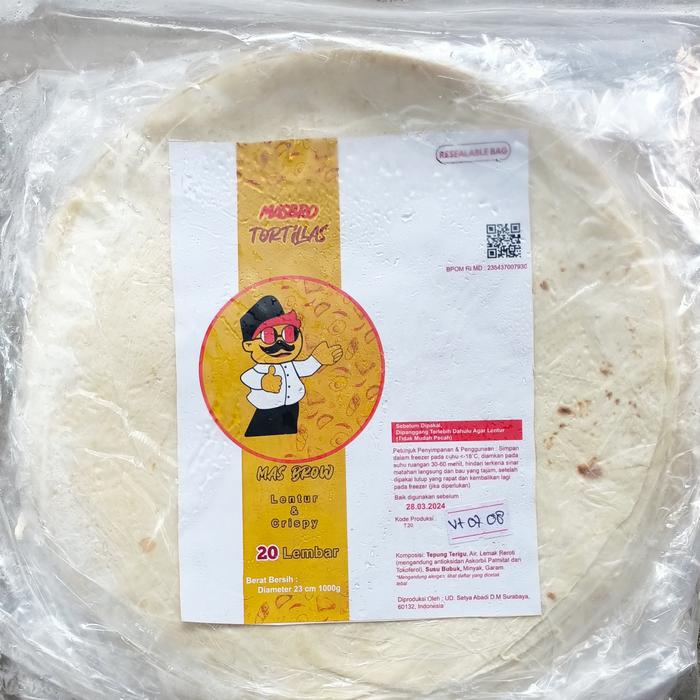 Gambar Tortila Mas Brow Frozen 22 cm dari Indah Frozen Food New undefined Tokopedia