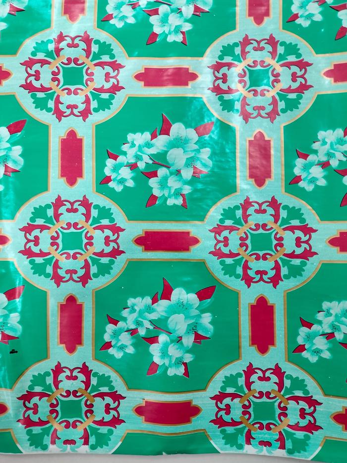 Gambar Karpet Plastik Vynil PVC Meteran untuk Lantai Maupun Meja - Bunga dari Leon Plastik Indo undefined Tokopedia