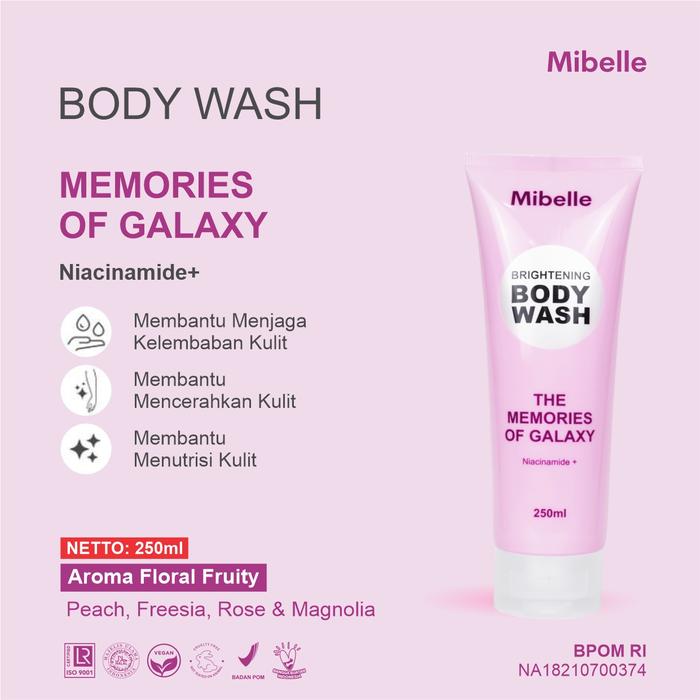 Gambar BODY WASH TUBE 250ML MIBELLE - GALAXY dari mibelleskin undefined Tokopedia