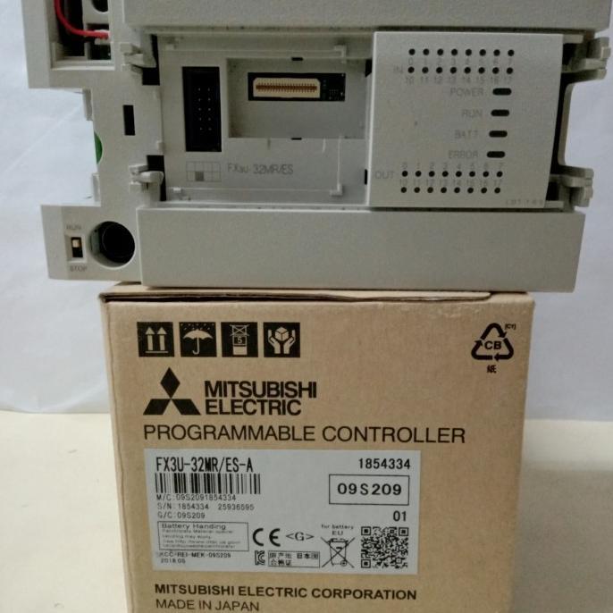 Jual Fx3U-32Mr/Es-A Plc Mitsubishi Ac 100-240V 16 Inputs 16 Outputs ...