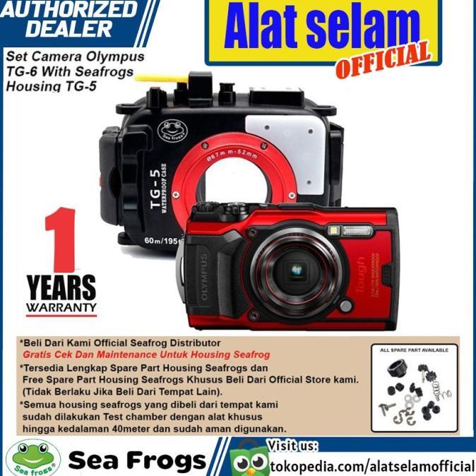 Paket Camera Olympus Tough Tg6 Housing Underwater Tg Sea Frogs