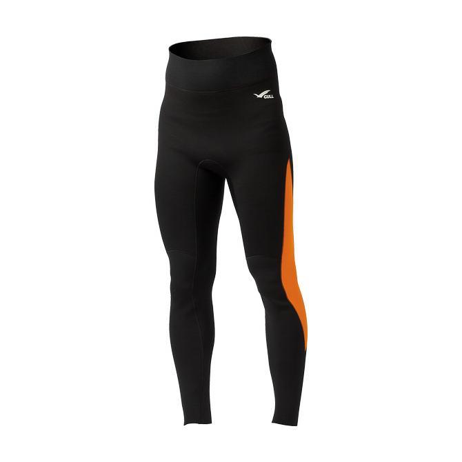 Gambar Long Pants Gull Jersey Neoprene 2,5mm Wetsuit Baju Celana Selam Diving - Men (Bk/Orange), ML dari Diving Equipment undefined Tokopedia