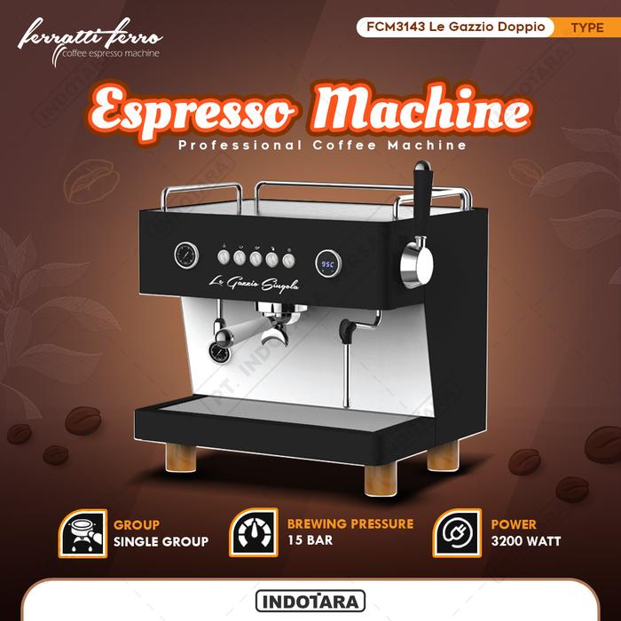 Gambar Mesin Kopi Espresso Ferratti Ferro FCM3143 Le Gazzio Singola dari PT. Indotara Persada undefined 5 Tokopedia