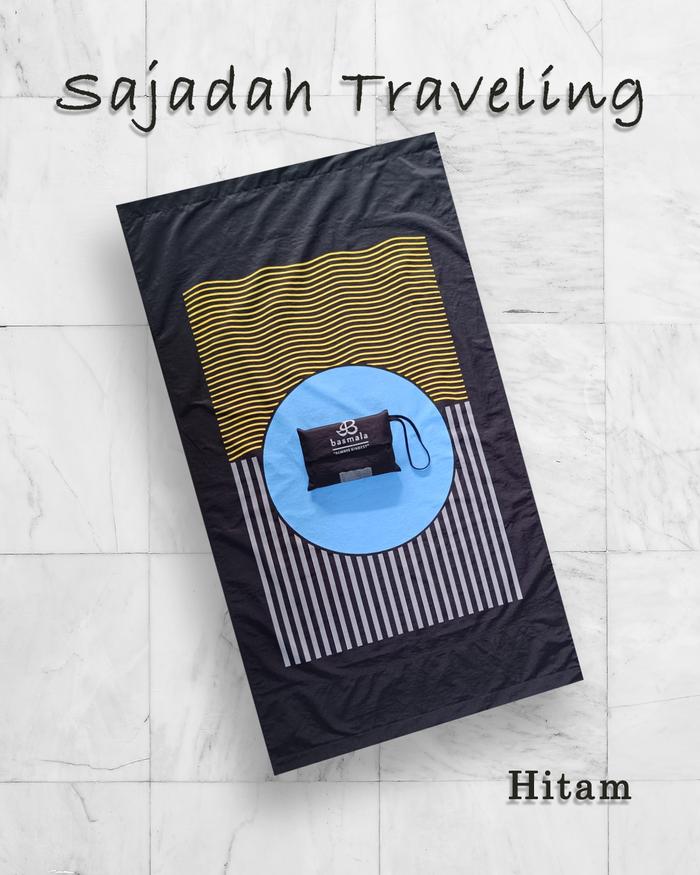 Gambar Sajadah Traveling Pouch Sajadah Dompet Anti Slip 60 x 110 cm - HitamCircle, 60 x 110 dari Basmala Store Kota Tangerang Selatan Tokopedia