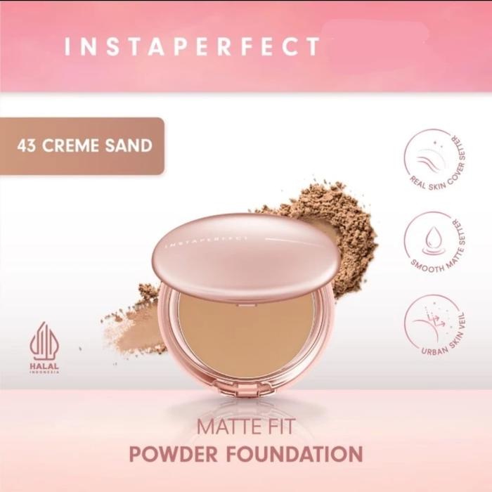 Gambar REFILL WARDAH INSTAPERFECT MATTE FIT POWDER FOUNDATION - 43. Creme Sand dari Takasimurakosmetik undefined Tokopedia