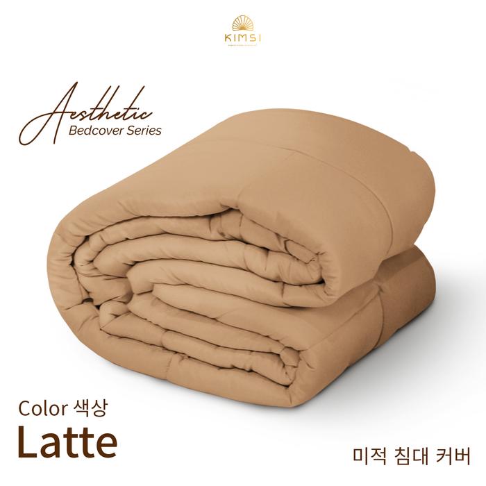 Gambar Bedcover Style Korea Aesthetic/Minimalis Polos Motif Square / Kotak - Milk Coffe, 110x200 dari hellokimsibedding undefined Tokopedia