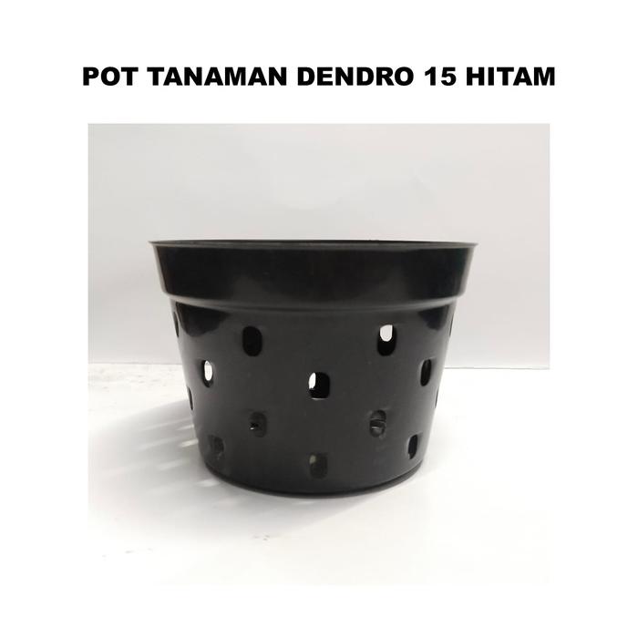 Gambar Pot Anggrek Dendrobium 15 cm Tanaman Bunga Hias Aglonema Media Tanam - Hitam dari BB Seed undefined Tokopedia