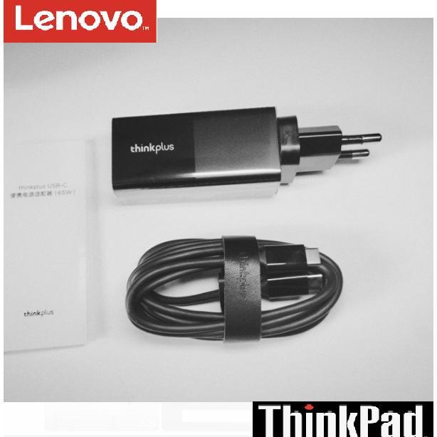 Gambar Portable Adaptor Charger Lenovo Yoga Ideapad Thinkpad Type C 65Watt - Thinkplus Black dari asnahhh undefined Tokopedia