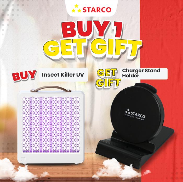Gambar Starco Pembasmi Perangkap Nyamuk Serangga Lalat Insect Killer UV - Free Wireless2 dari Starco undefined Tokopedia