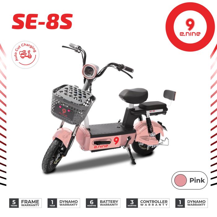 Gambar E-NINE SEPEDA LISTRIK SE-8s - Pink dari Enine Indonesia undefined Tokopedia