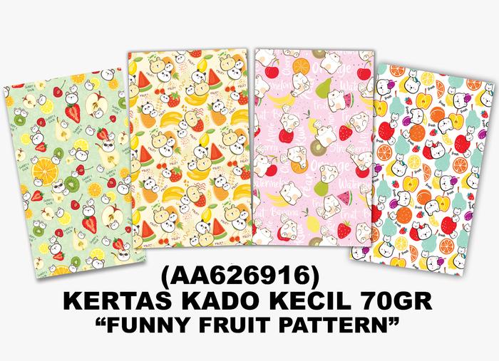 Gambar kertas kado kiky - DOFF FUNNYFRUIT dari Athena Stationary undefined Tokopedia
