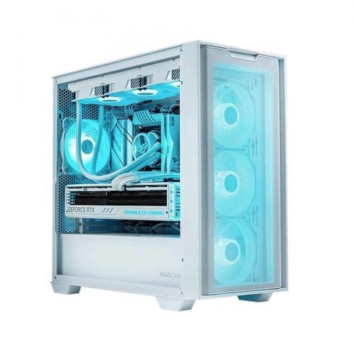 Gambar ASUS A21 Tempered Glass m-ATX Gaming Case White & Black Edition - Putih dari Bandar Komputer undefined Tokopedia