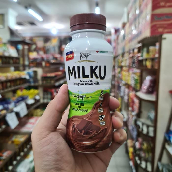 Gambar MILKU SUSU UHT COKELAT PREMIUM / STROBERI 200 ml - COKELAT dari Adam Dani Mini Market undefined Tokopedia