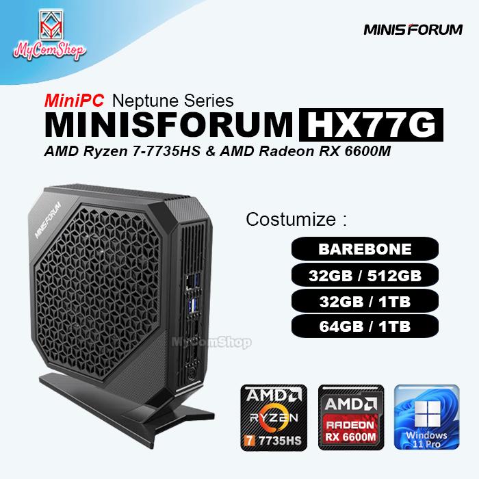 Jual MINISFORUM HX77G MINIPC AMD RYZEN 7 7735HS AMD RADEON RX
