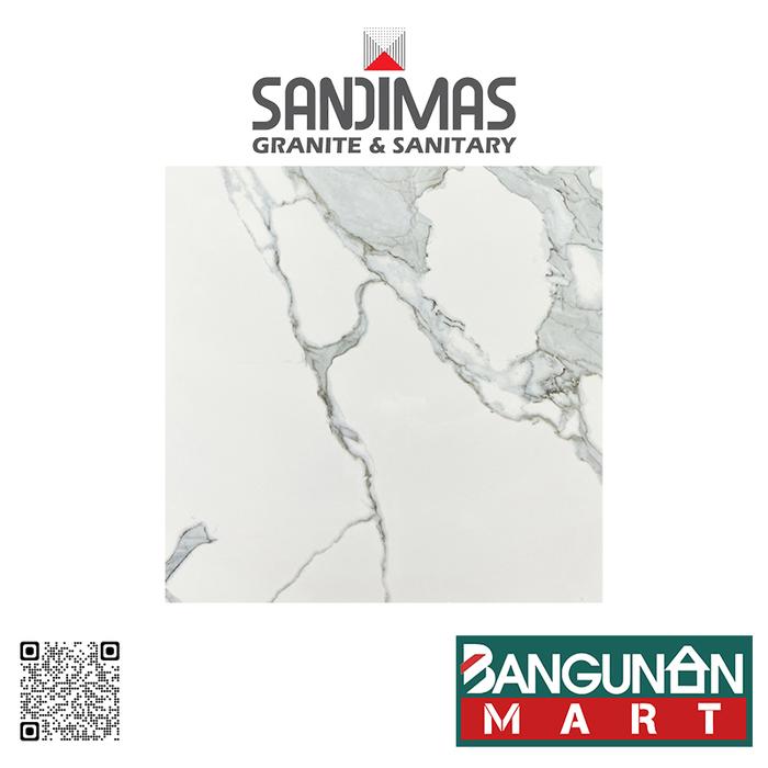 Jual GRANIT SANDIMAS Calacatta Chiaro 60 X 60 POLISHED Kota Bandung