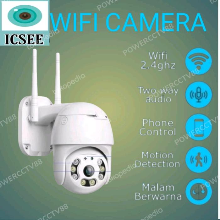 CCTV Wifi IP Camera Outdoor ICSEE Wireless 1080P Full HD PTZ Control  Hanya Cctv