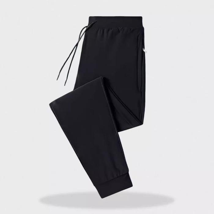 Gambar Celana Panjang Jogger Pria Casual Polos Premium Baby Terry Joger Pants - Hitam, M dari siti fashionstor undefined Tokopedia