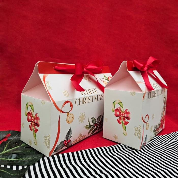 Gambar 28x10x11cm BOX PITA HAMPERS NATAL / XMAS MUAT 3 TOPLES - Box Only dari PURIJAYA PRINTING undefined Tokopedia