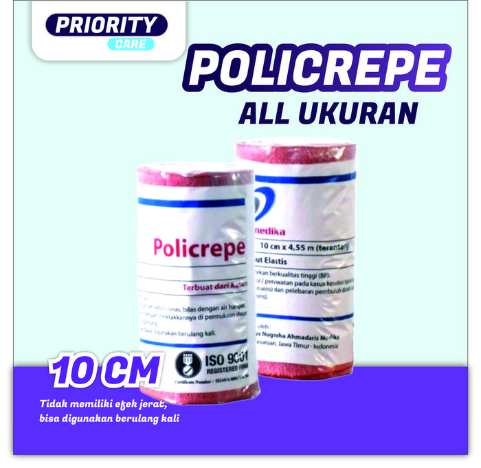 Gambar PERBAN ELASTIS POLICREPE 10 CM - 10 dari Priority Care Store undefined Tokopedia