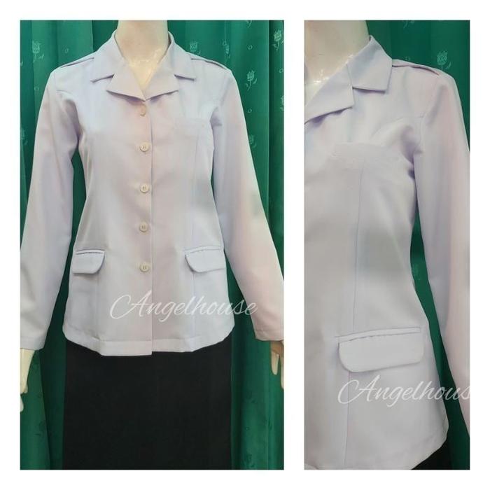 Gambar Baju Seragam Dinas Putih ASN PDH Wanita Guru P3K dari Jakal Kolegial undefined Tokopedia
