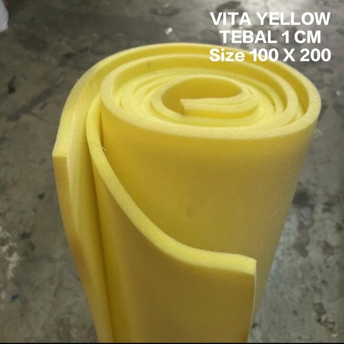 Gambar Busa Kuning 1 cm / Busa Jok / Royal Foam / Vita Yellow / Busa Super - TEBAL 1 CM dari WillsShop. undefined Tokopedia