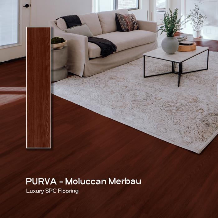 Gambar SPC Flooring Ark Wood 6mm / SPC Purva Motif Kayu Tebal 5mm + 1mm HDPE - PW 6101 dari Unique Carpet & Decoration undefined Tokopedia