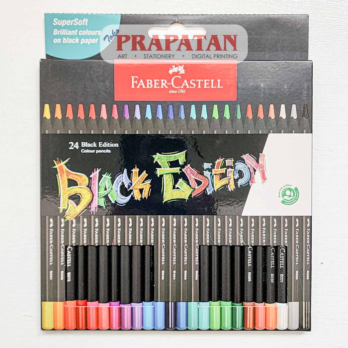 Gambar Pensil Warna Faber Castell Black Edition | Color Pencil - 24C dari Toko Prapatan_NEW undefined Tokopedia