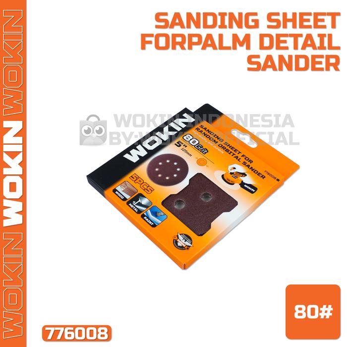 Gambar 5Pcs Orbital Sander Sheet (125 mm) Kertas Amplas Bulat Wokin - 80# dari Wokin Indonesia undefined Tokopedia