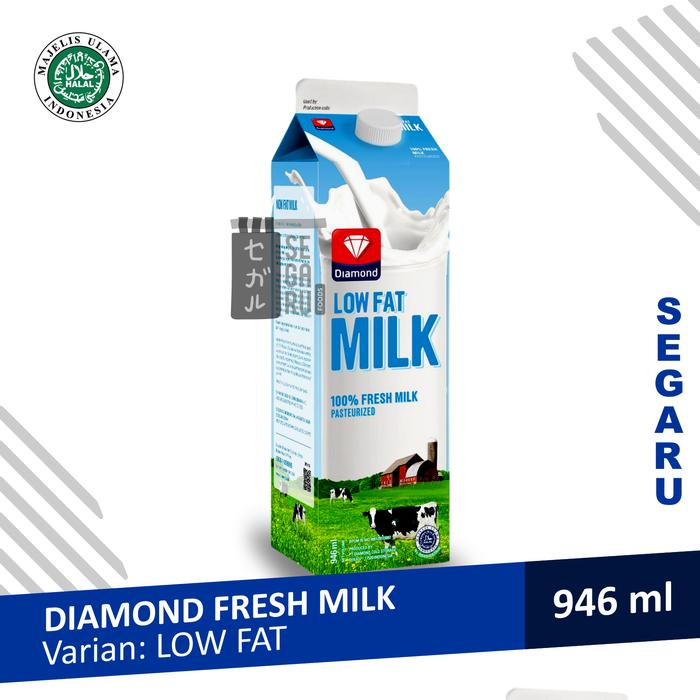 Gambar Susu Diamond Fresh Milk | Susu Segar Pasteurisasi 946ml - LOW FAT dari Segaru Foods undefined Tokopedia