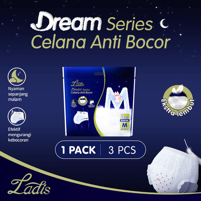 Gambar LADIS Dream Series Menstruation Pants Size M/L Pembalut Celana Wanita - M dari MAKUKU_NEW undefined Tokopedia