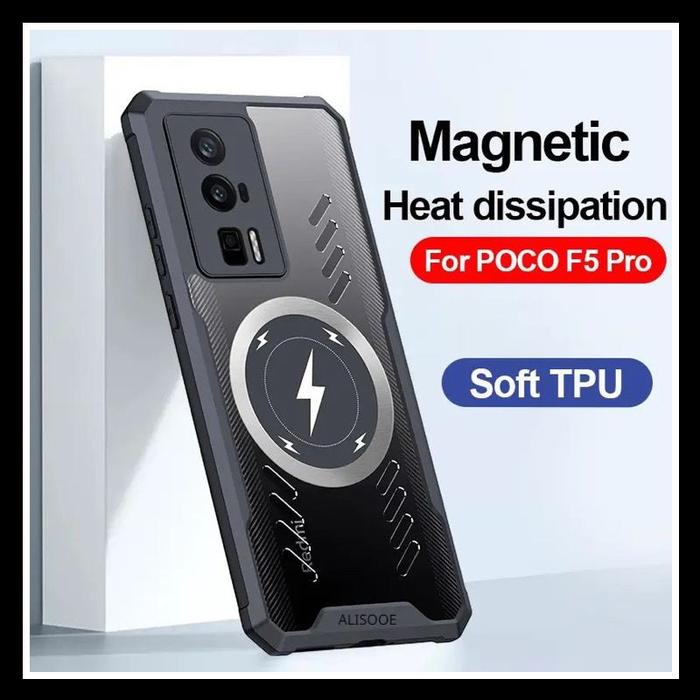 Gambar Xiaomi Poco F5 Pro 5G Cooling Magnetic Original Hard Case Casing Soft - HITAM., XM POCO F5 PRO dari Original Shop Nillkin undefined Tokopedia