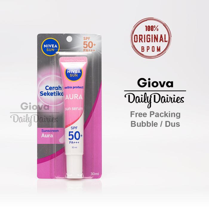 Gambar INSTANT AURA Nivea sun protection face serum spf50 30ml sunblock wajah dari Daily Dairies undefined Tokopedia