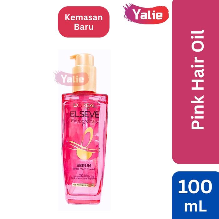 Gambar Loreal 100ml Extraordinary Hair Oil Gold Elseve Pink Botanical Floral - Pink 100ml Baru dari Yalie Shop undefined Tokopedia