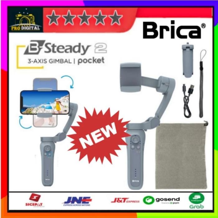 Gambar NEW Brica B-Steady 2 Pocket 2022 Gimbal Stabilizer For All Smartphone - POCKET 2022 dari Pro-digital_NEW undefined Tokopedia